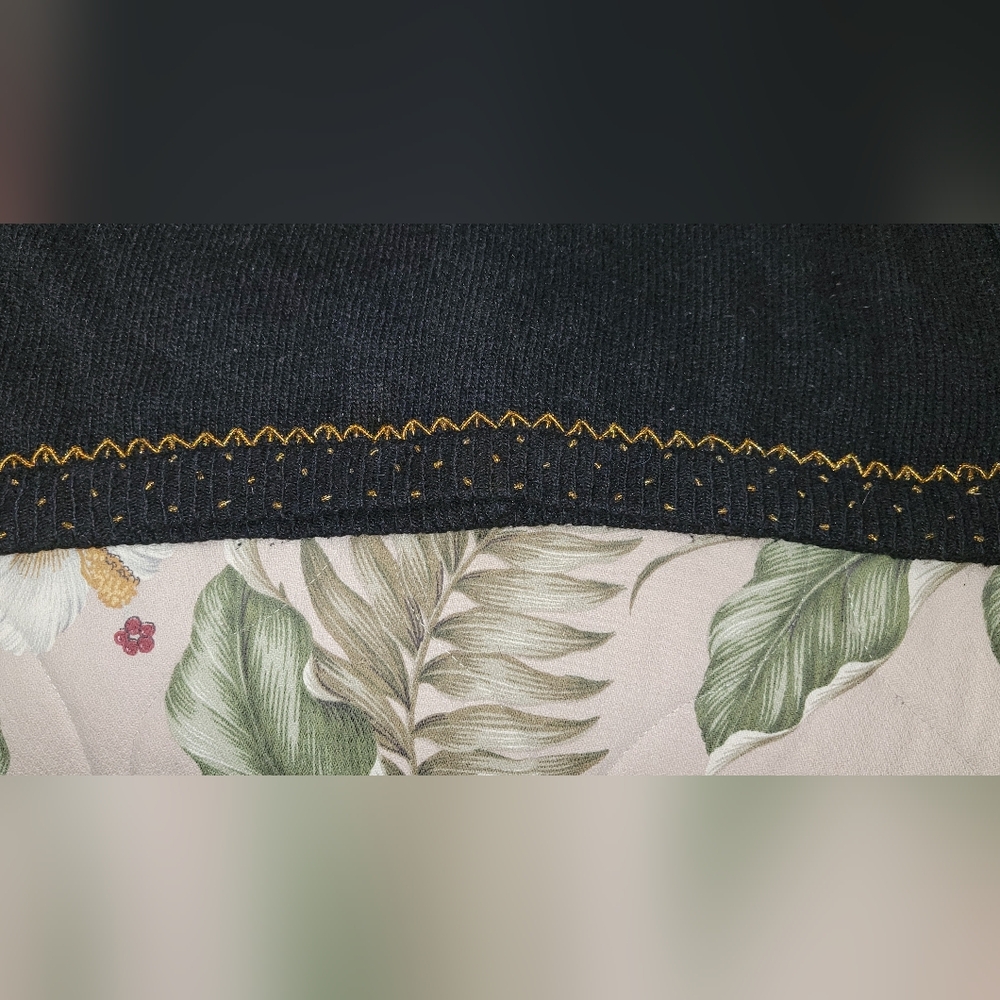 #017 Karen Scott- Black Sequined Front Button-up Sweater Cardigan- Sz. XL - Picture 6 of 14